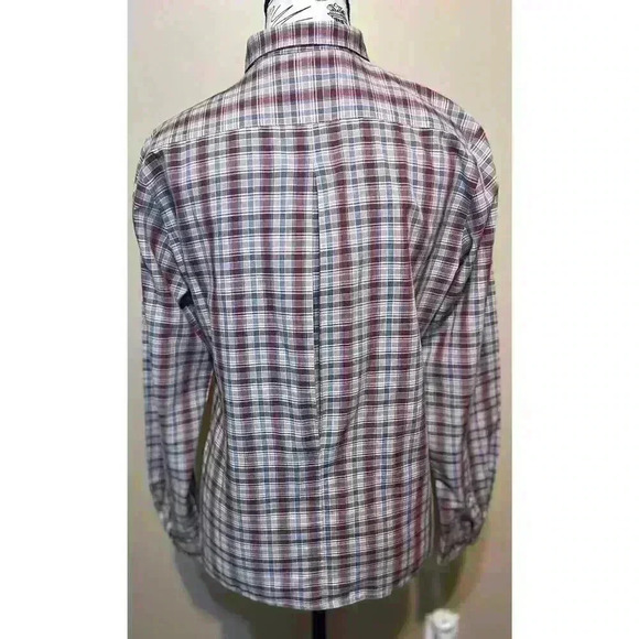 Vintage 1970s Levi Strauss Plaid Button Front Shirt. Women’s Size 12 Pink Blue - Picture 7 of 10